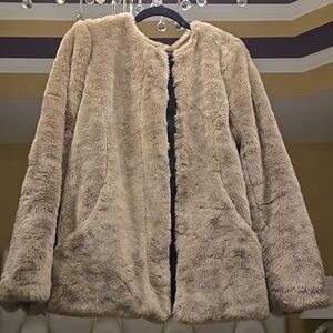 GAP Women's Gray Teddy Jacket